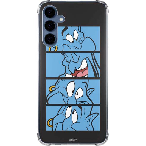 Disney Aladdin Genie Faces Grid Galaxy A35 5G Clear Case